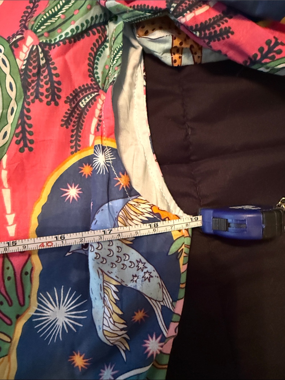 NWT! Vibrant Multicolor Floral-Print Midi Dress with Tie Back - Picture 9 of 11
